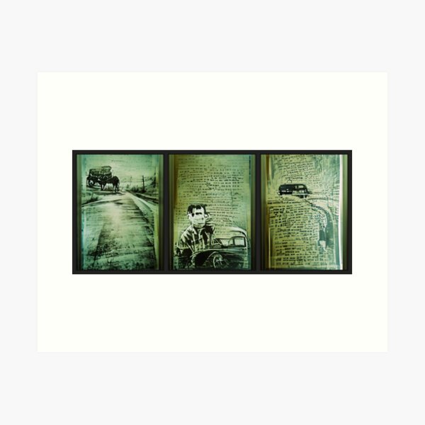 On The Road Tryptich Art Print