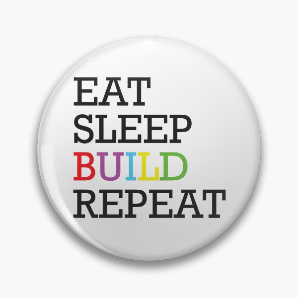 Item preview, Eat Sleep Build Repeat  designed and sold by jain-ravi002.
