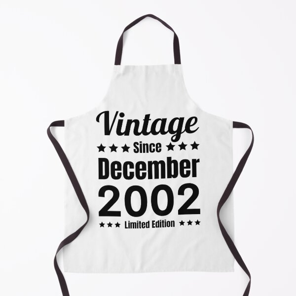 Item preview, Vintage Since December 2002 - White Black Retro Typography | Born In 2002 designed and sold by Delandor.