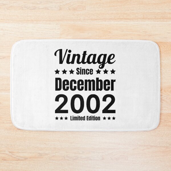 Item preview, Vintage Since December 2002 - White Black Retro Typography | Born In 2002 designed and sold by Delandor.