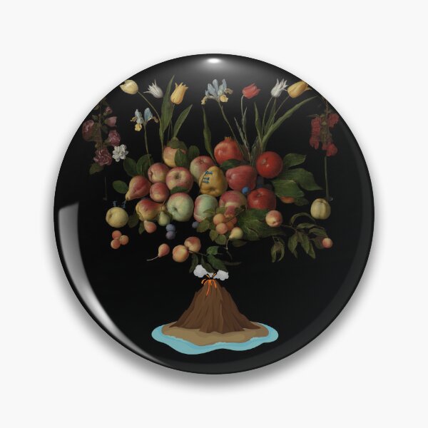 Item preview, Fruit Volcano (in black) | Apples | Pears | Peaches | Funny designed and sold by CosmicStory.