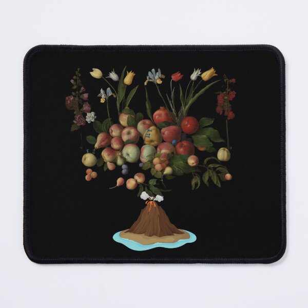 Item preview, Fruit Volcano (in black) | Apples | Pears | Peaches | Funny designed and sold by CosmicStory.