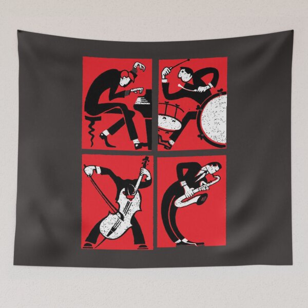 Item preview, Vintage Russian Jazz Band Matchbook Art designed and sold by MephisDeLight.