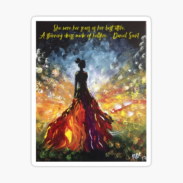 Passion with Hellfire Quote Sticker