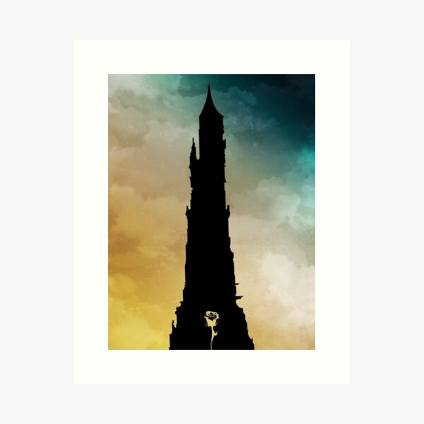 Dark Tower and Rose Art Print
