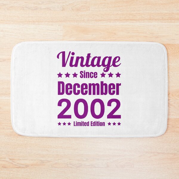 Item preview, Vintage Since December 2002 - White Purple Retro Typography | Born In 2002 designed and sold by Delandor.