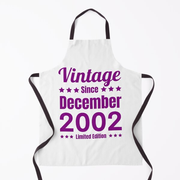 Item preview, Vintage Since December 2002 - White Purple Retro Typography | Born In 2002 designed and sold by Delandor.