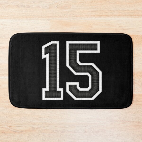 Item preview, 15 Black Jersey Sports Number fifteen Football 15 designed and sold by elhefe.