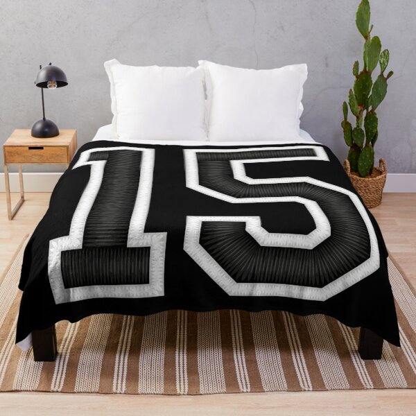 Item preview, 15 Black Jersey Sports Number fifteen Football 15 designed and sold by elhefe.