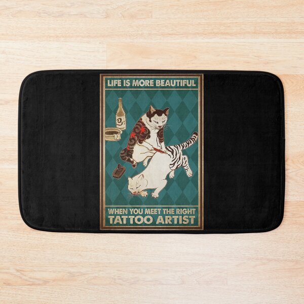 Item preview, tattoo cats life is more beautiful when you meet the right tattoo artist designed and sold by SaoirseNeid.