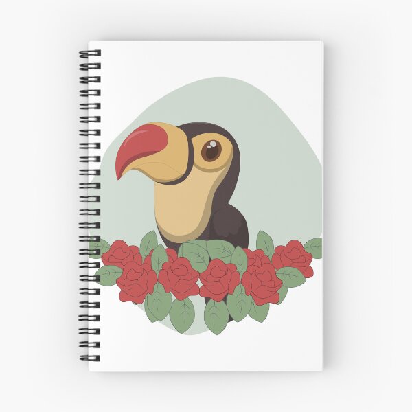 Item preview, Cute Cartoon Toucan with flowers. designed and sold by Kanchan1987.