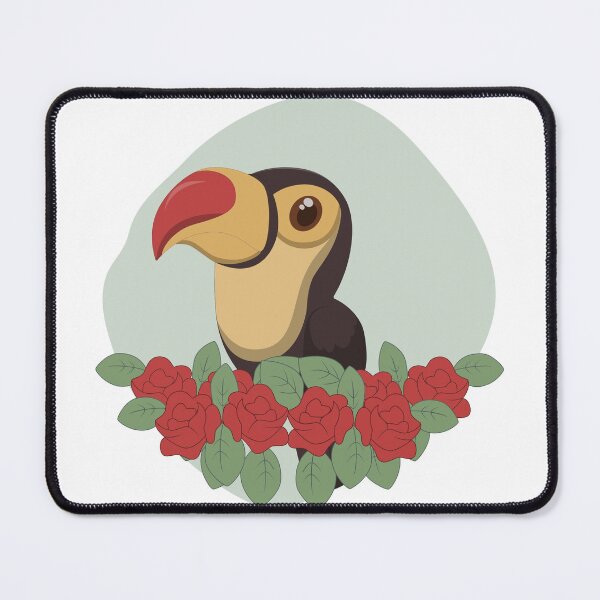Item preview, Cute Cartoon Toucan with flowers. designed and sold by Kanchan1987.