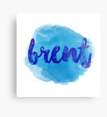 BRENT Blue Metal Print
