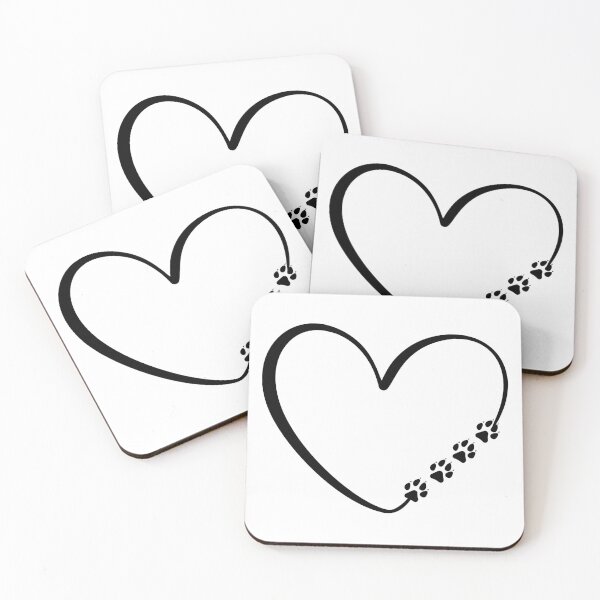 Item preview, Dog Paws Heart Black Valentine's Day designed and sold by Astralia.