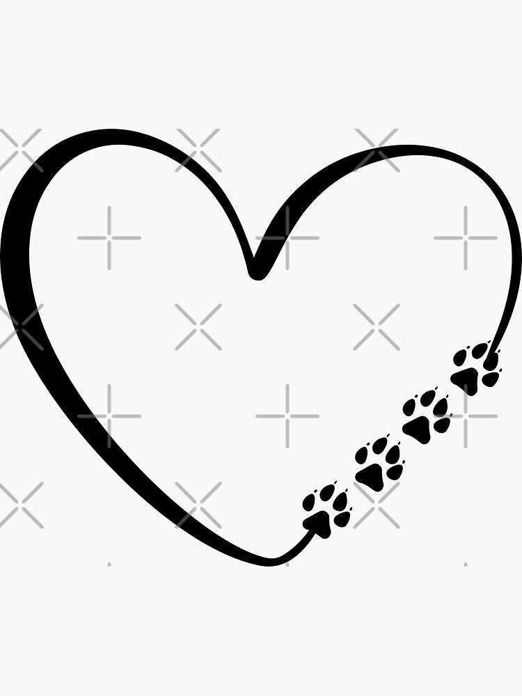 Black Red Cute Pet Dog Footprints Bones Heart Pattern Clothing