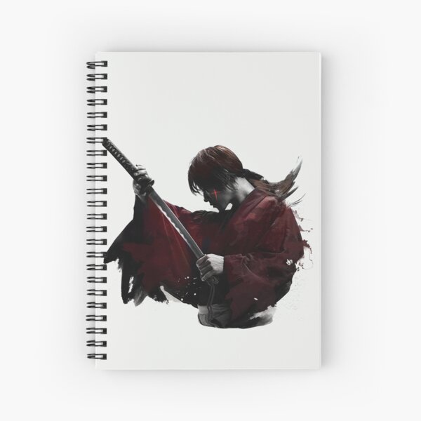 Himura Kenshin Battousai Samurai X Spiral Notebook for Sale by GSunrise