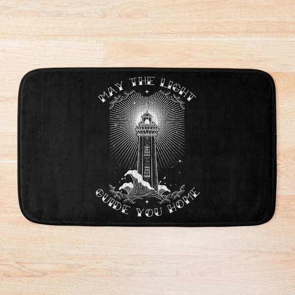 Item preview, May the Light Guide You Home, Traditional Lighthouse, Old School Tattoo Design designed and sold by Proverbial Wisdom Design.