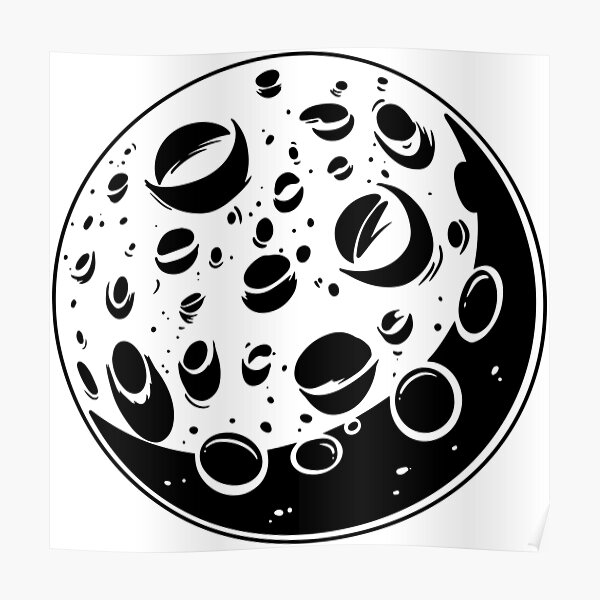 full-moon-phase-today-with-craters-poster-by-warlistop-redbubble