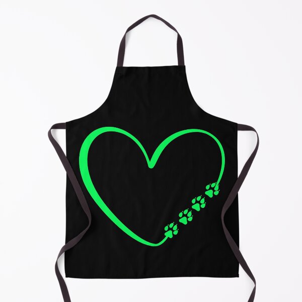 Item preview, Dog Paws Green Heart Valentine's Day designed and sold by Astralia.