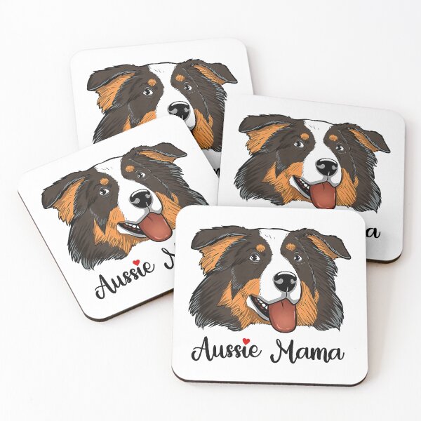 Artikelvorschau, Damen Schwarz Tri Mom Herz Australian Shepherd Mom Aussie Mama Premium entworfen und verkauft von KendySancho.