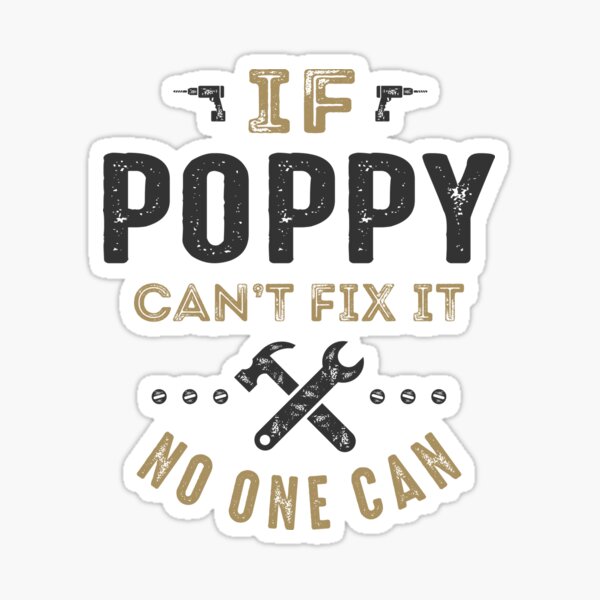 Poppy Can Fix It Sticker