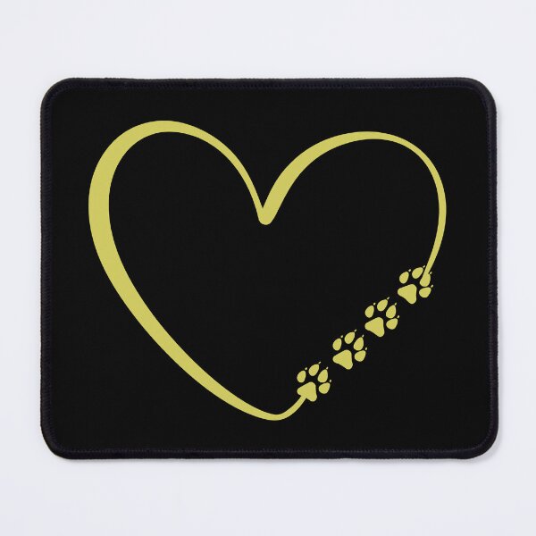 Item preview, Dog Paws Heart Gold Valentine's Day designed and sold by Astralia.