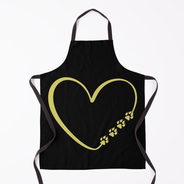 Item preview, Dog Paws Heart Gold Valentine's Day designed and sold by Astralia.