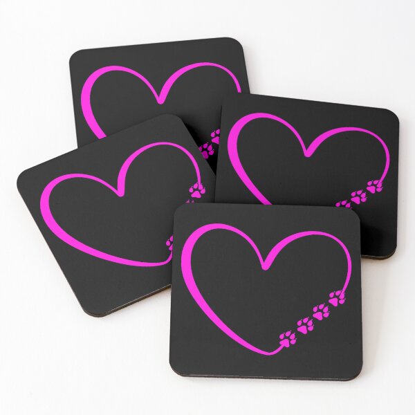 Item preview, Dog Paws Pink Heart Valentine's Day designed and sold by Astralia.