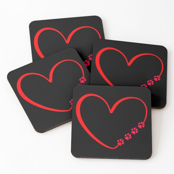 Item preview,  Dog Paws Red Heart Valentine's Day designed and sold by Astralia.