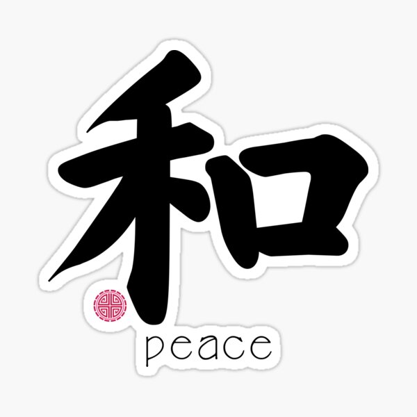 VRS Kanji Japanese Chinese Character WORD HOPE Letter Peace Love CAR METAL DECAL 