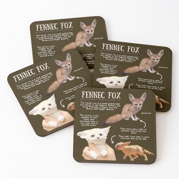 Item preview, Fennec Fox Fun Facts designed and sold by KyleNesas.