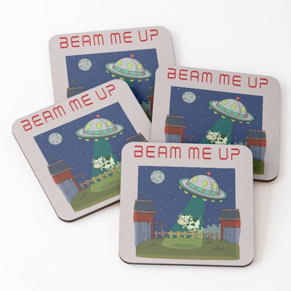 Item preview, Beam me up u cow-ard!  designed and sold by AdrenalinaPura.