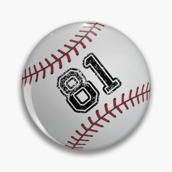 Item preview, Baseball ball number 81, eighty one designed and sold by TheCultStuff.