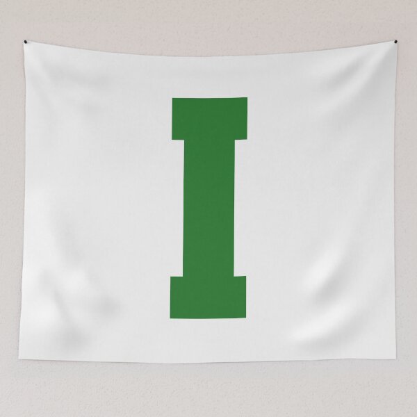 Item preview, Alphabet, Green I, Sports letter I designed and sold by TheCultStuff.