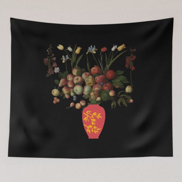 Item preview, Fruit Vase (in black) | Apples | Pears | Peaches | Funny designed and sold by CosmicStory.
