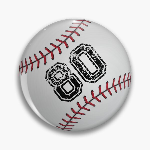 Item preview, Baseball ball number 80, eighty designed and sold by TheCultStuff.
