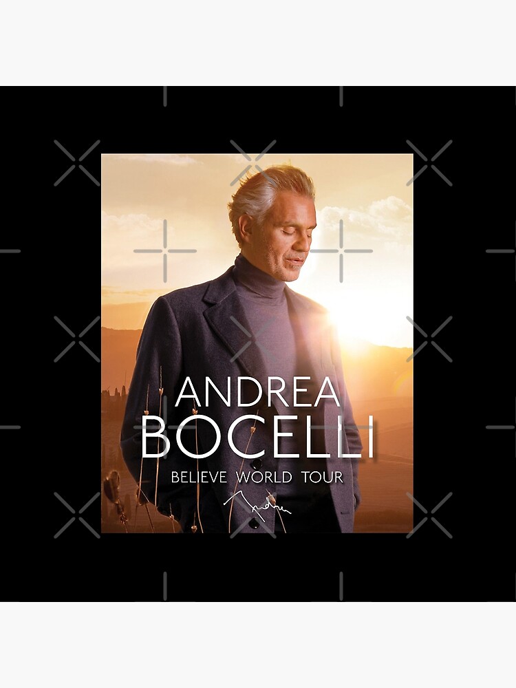 Bolsa de tela «Regalo de aniversario Andrea Bocelli Believe World Gifts  para fanáticos de la música» de PearlineAmore | Redbubble