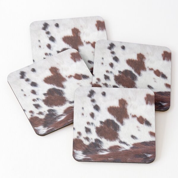 Item preview, Cow Hide Brown Black Dot & White designed and sold by Gymmer-Life.