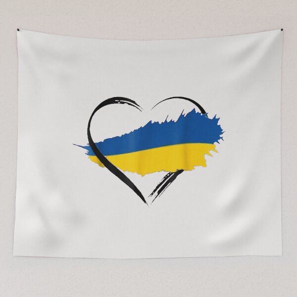 Artikelvorschau, Heart Ukraine I Stand With Ukraine Ukrainian Flag T-Shirt entworfen und verkauft von Acton-Maran.