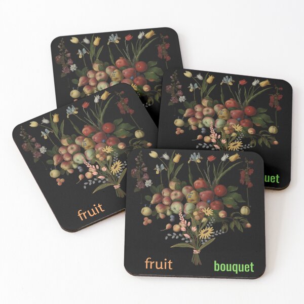 Item preview, Fruit Bouquet 1 (in black) | Apples | Pears | Peaches  designed and sold by CosmicStory.