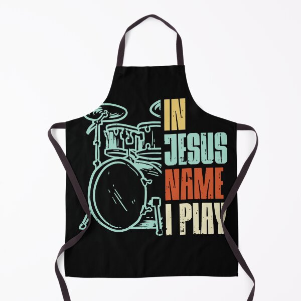 Item preview, Jesus Name I Play Drums God Drumming Music Christian Drummer designed and sold by fostebris.