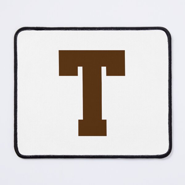 Item preview, Alphabet, Brown T, Sports letter T designed and sold by TheCultStuff.