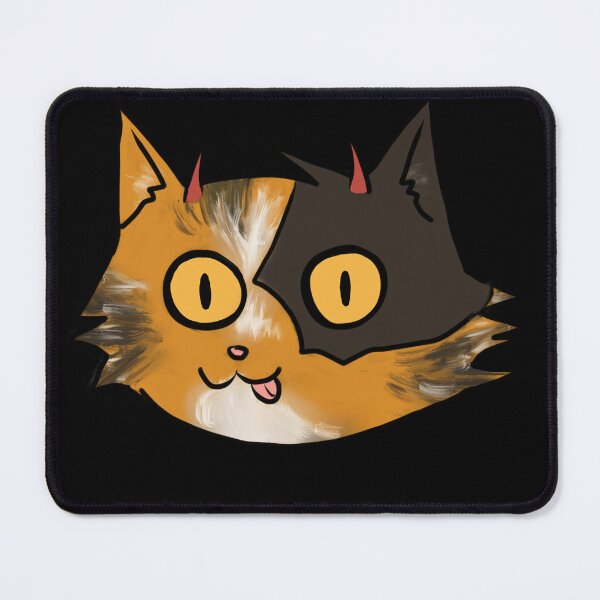 Item preview, Goofy devil cat designed and sold by Maelyn-Couch.