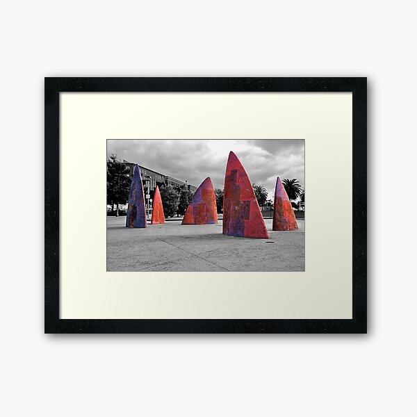 Shark's Teeth Framed Art Print