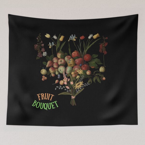 Item preview, Fruit Bouquet 2 (in black) | Apples | Pears | Peaches  designed and sold by CosmicStory.