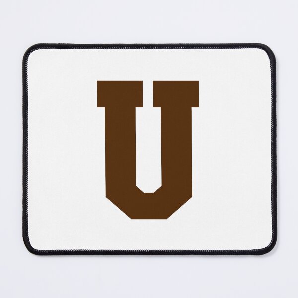 Item preview, Alphabet, Brown U, Sports letter U designed and sold by TheCultStuff.