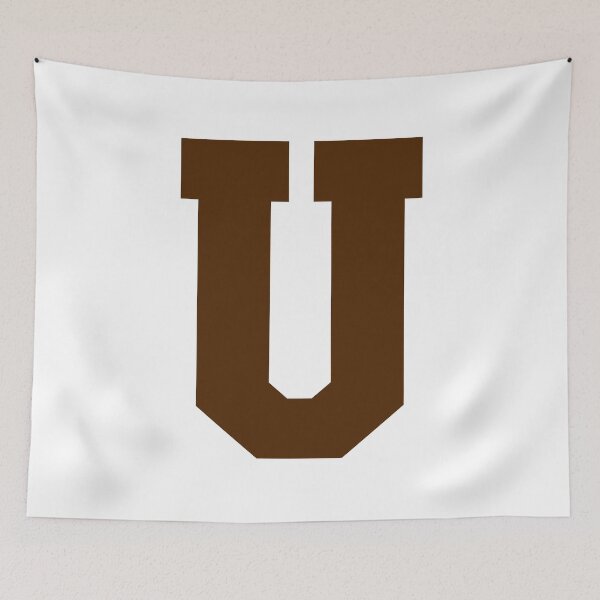 Item preview, Alphabet, Brown U, Sports letter U designed and sold by TheCultStuff.