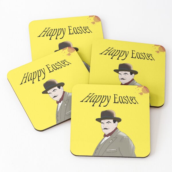 Item preview, Hercule Poirot Easter Card designed and sold by Ileedesign.