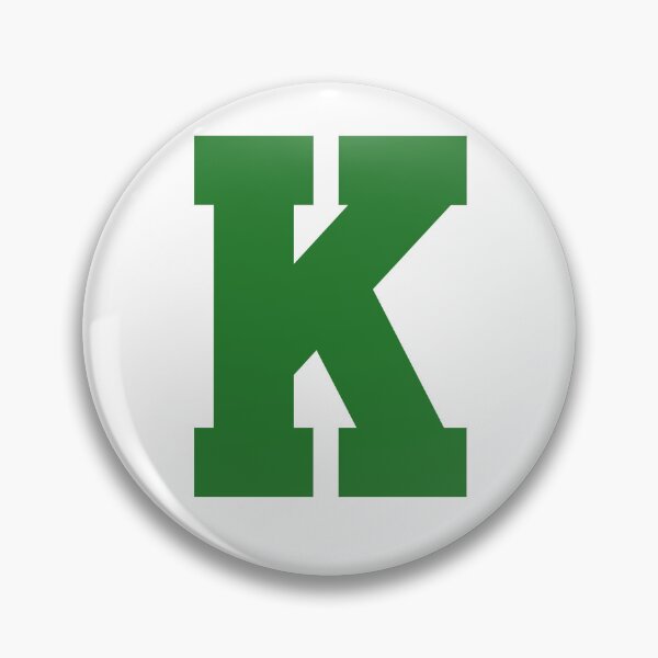 Item preview, Alphabet, Green K, Sports letter K designed and sold by TheCultStuff.