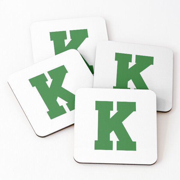 Item preview, Alphabet, Green K, Sports letter K designed and sold by TheCultStuff.
